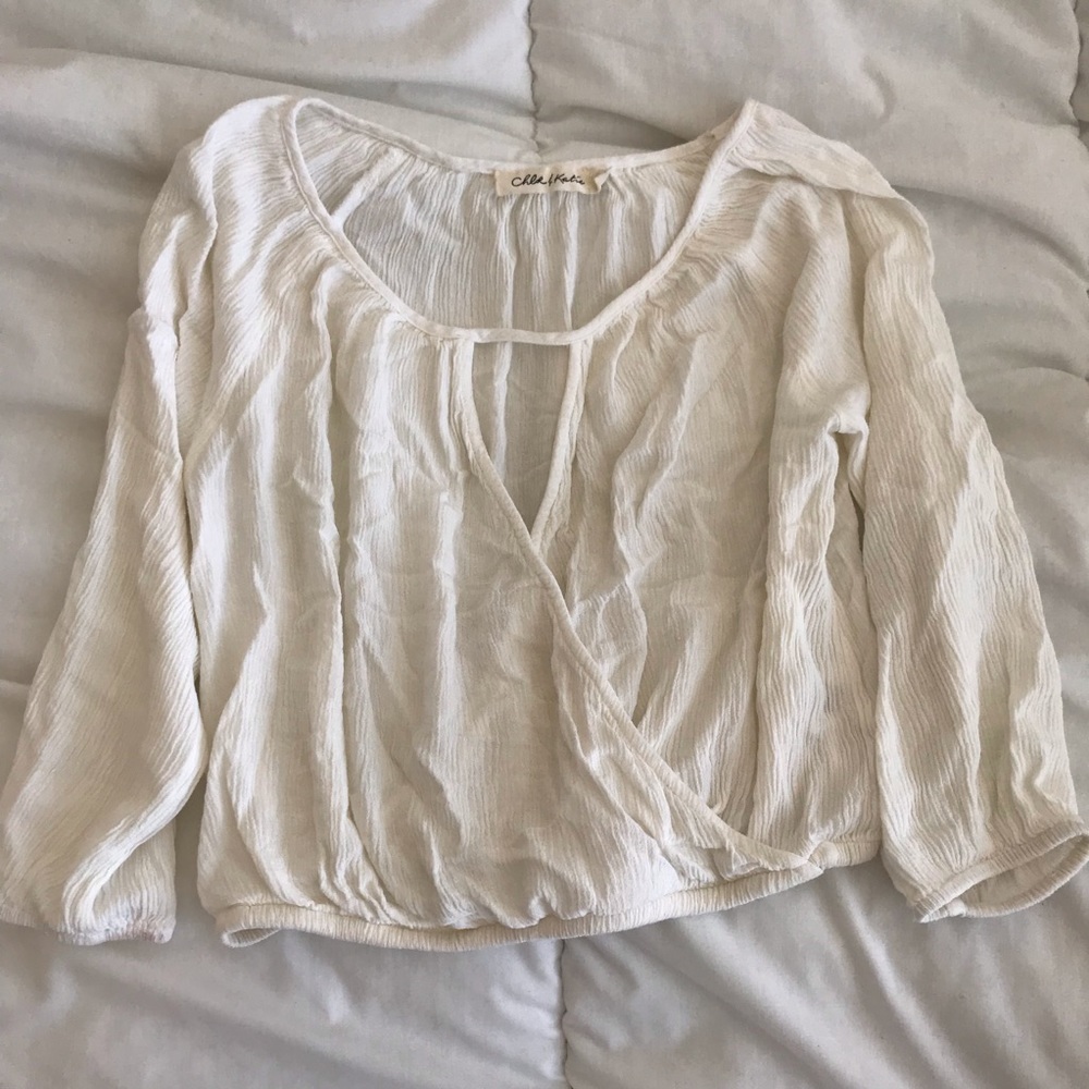 Surplice Front Blouse - Picture 3 of 4